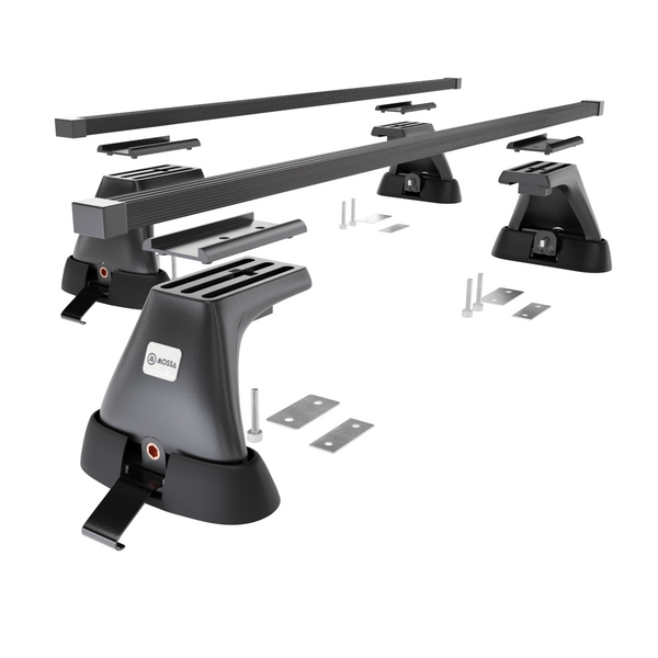 Stahl-Dachträger für Toyota RAV4 mk II (2000-2005) - schwarz Dachträger Dachgepäckträger - Montagepunkte