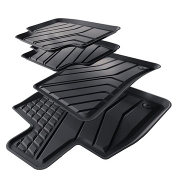 TPE Fußmatten Auto für Volkswagen Tiguan II SUV (2016-2024) - schwarz Automatten