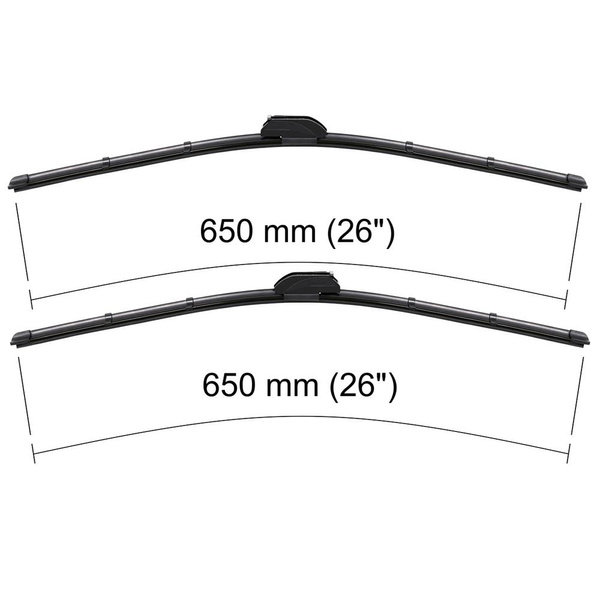 Vordere Scheibenwischer für Citroen Xsara Picasso MPV (01.2000-09.2005) - Wischerblätter Flach