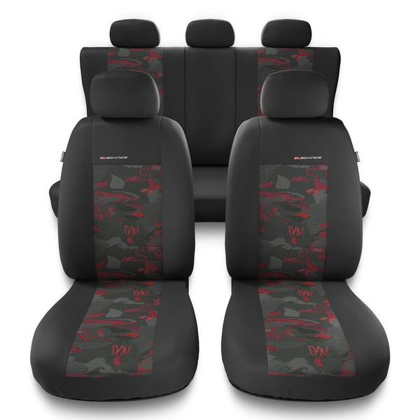 Universal Sitzbezüge Auto für Audi A4 B5, B6, B7, B8, B9 (1995-2024) - Autositzbezüge Schonbezüge für Autositze - UNE-RD