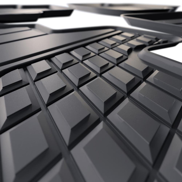 TPE Fußmatten Auto für Seat Ateca SUV (2016-....) - schwarz Automatten Autoteppiche