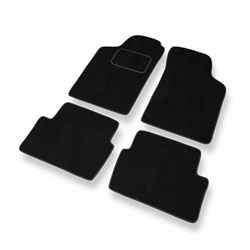 Fußmatten Auto für Renault Laguna I Grandtour, Hatchback (1993-2000) - Premium Velours schwarze Automatten Autoteppiche