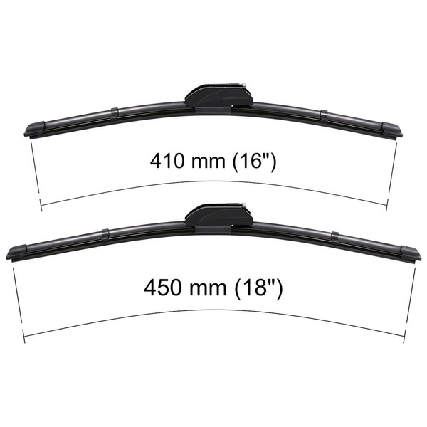 Vordere Scheibenwischer für Suzuki Alto Hatchback (02.2002-12.2006) - Wischerblätter Flach