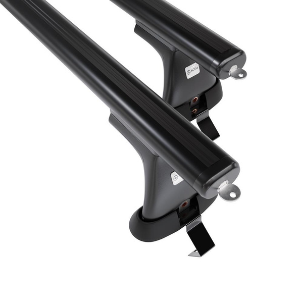 Aluminium-Dachträger für Citroen C4 (2010-2017) - schwarz Dachträger Dachgepäckträger - ohne Montagelemente