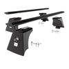 Aluminium-Dachträger für Toyota RAV4 V (2019-....) - schwarz Dachträger Dachgepäckträger - integrierte Relinge