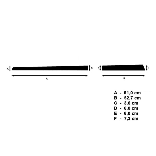 Schwarze Auto Seitenschutzleisten Kia Sportage IV SUV (2016-....) - (Länge: 910mm; 527mm)