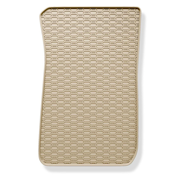 Gummifußmatten Auto für BMW 3er E90, E91 (2004-2013) - Gummimatten Gummi Fußmatten - beige