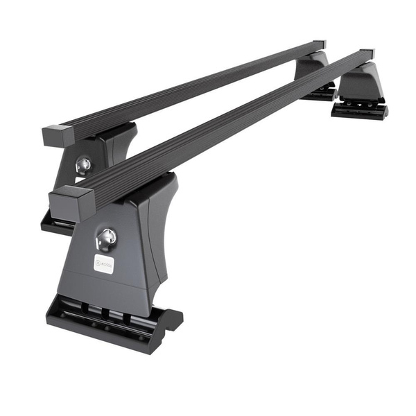 Stahl-Dachträger für Volkswagen Amarok Basic (2013-2016) - schwarz Dachträger Dachgepäckträger - Montagepunkte