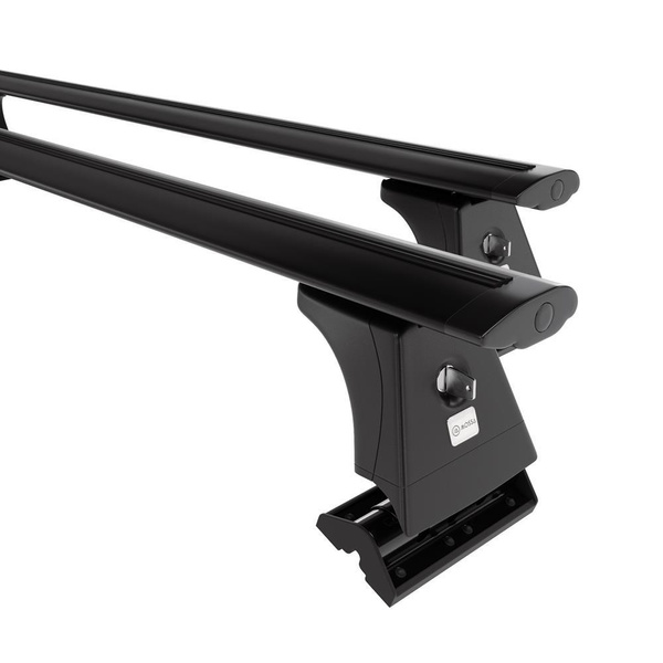 Aluminium-Dachträger für BMW 5er F10 (2010-2017) - schwarz Dachträger Dachgepäckträger - Montagepunkte