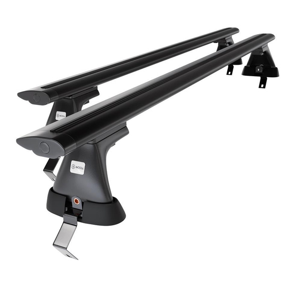 Aluminium-Dachträger für Citroen C4 (2010-2017) - schwarz Dachträger Dachgepäckträger - ohne Montagelemente