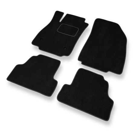 Fußmatten Auto für Chevrolet Trax (2012-2017) - Premium Velours schwarze Automatten Autoteppiche