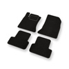 Fußmatten Auto für Mercedes-Benz CLA I C117 Coupé, Shooting Brake (2013-2019) - Premium Velours schwarze Automatten Autoteppiche