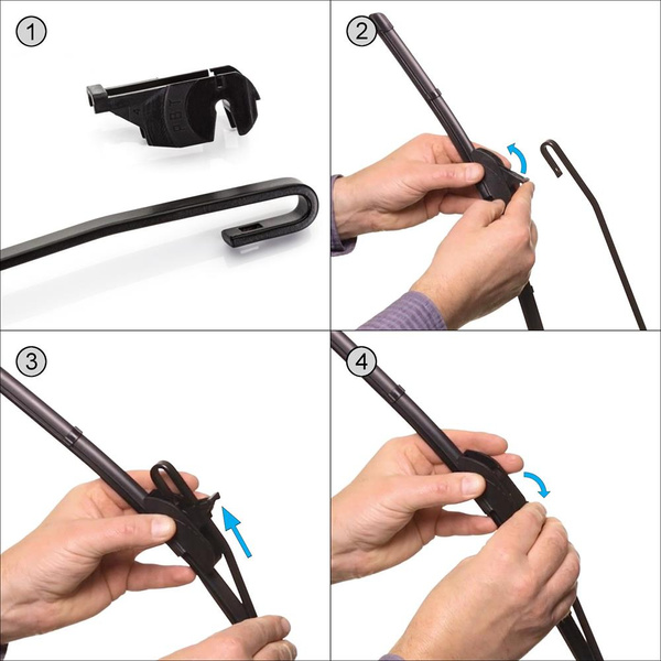 Vordere Scheibenwischer für Subaru Forester I, II SUV (01.1997-11.2007) - Wischerblätter Flach