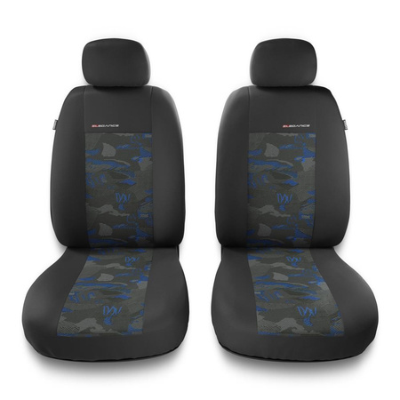 Universal Sitzbezüge Auto für Mazda 121 I, II, III (1987-2002) - Vordersitze Autositzbezüge Schonbezüge - 2UNE-BL