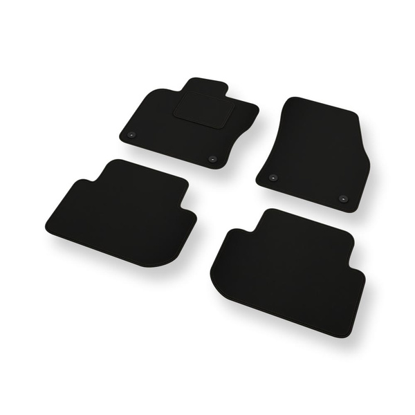 Fußmatten Auto für Volkswagen Tiguan Allspace SUV (2017-....) - schwarze Automatten Autoteppiche