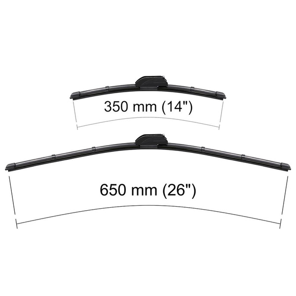 Vordere Scheibenwischer für Kia ProCeed II Hatchback (01.2013-2018) - Wischerblätter Flach
