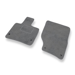 Fußmatten Auto für Audi Q7 I SUV (2005-2015) - Premium Velours graue Automatten Autoteppiche