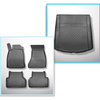 Set Kofferraumschale und angepasste Autoteppiche TPE für: Audi A5 B9 Sportback (10.2016-2024) - nicht für g-tron
