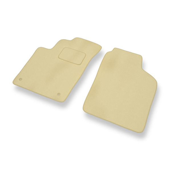 Fußmatten Auto für Kia Picanto I Hatchback (2004-2010) - Premium Velours beige Automatten Autoteppiche