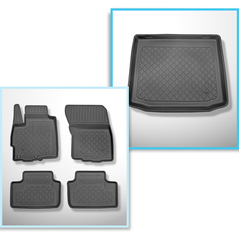 Set Kofferraumschale und angepasste Autoteppiche TPE für: Mitsubishi ASX SUV (05