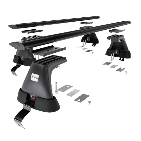 Aluminium-Dachträger für Skoda Superb mk II (2008-2015) - schwarz Dachträger Dachgepäckträger - ohne Montagelemente
