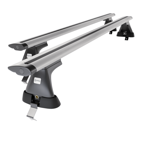 Aluminium-Dachträger für Ford Mondeo mk V (2014-2022) - silbern Dachträger Dachgepäckträger - ohne Montagelemente