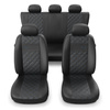 Universal Sitzbezüge Auto für Alfa Romeo Giulietta (2010-2020) - Autositzbezüge Schonbezüge für Autositze - PRF-BL