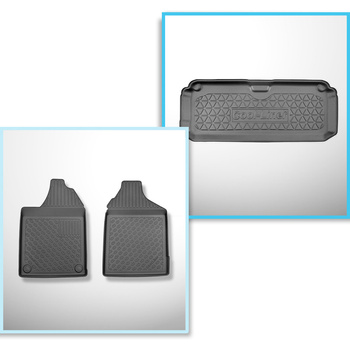 Set Kofferraumschale und angepasste Autoteppiche TPE für: Aixam Miniauto Cross H