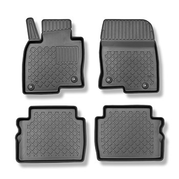 TPE Fußmatten Auto für Mazda CX-5 II SUV (07.2017-....) - schwarz Automatten Aut