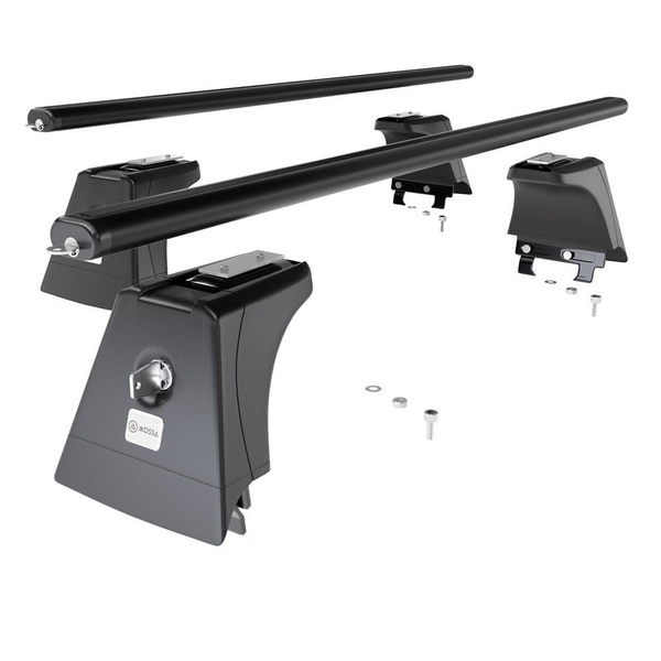 Aluminium-Dachträger für Opel Meriva A (2003-2009) - schwarz Dachträger Dachgepäckträger - Montagepunkte