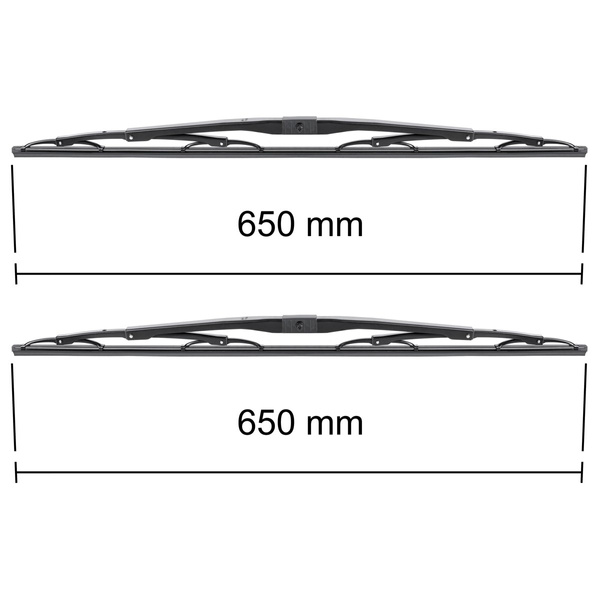 Vordere Scheibenwischer für Autosan H7 Trafic / Traper / Solina Reisebus (2000-2006) - Wischerblätter Standard
