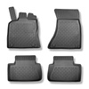 TPE Fußmatten Auto für Porsche Macan SUV (03.2014-06.2024) - schwarz Automatten Autoteppiche