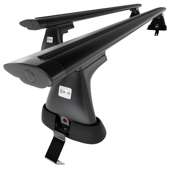 Aluminium-Dachträger für Ford C-Max mk II (2010-2015) - schwarz Dachträger Dachgepäckträger - ohne Montagelemente