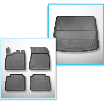 Set Kofferraumschale und angepasste Autoteppiche TPE für: Nissan X-Trail IV (T33
