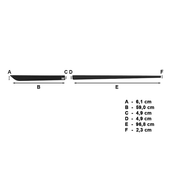 Schwarze Auto Seitenschutzleisten Ssangyong Tivoli SUV (2016-....)