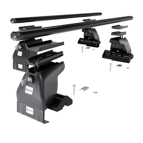 Aluminium-Dachträger für Mazda 2 (2003-2007) - schwarz Dachträger Dachgepäckträger - ohne Montagelemente