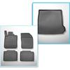 Set Kofferraumschale und angepasste Autoteppiche TPE für: Volvo V90 Kombi, Cross Country (09.2016-....)