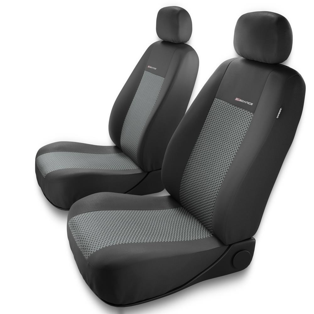 Universal Sitzbezüge Auto für Ford Kuga I, II (2008-2019) - Autositzbezüge  Schonbezüge für Autositze - UNE-2 Muster 2 (grau)