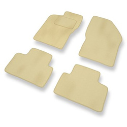 Fußmatten Auto für Alfa Romeo 147 Hatchback (2000-2010) - Premium Velours beige Automatten Autoteppiche