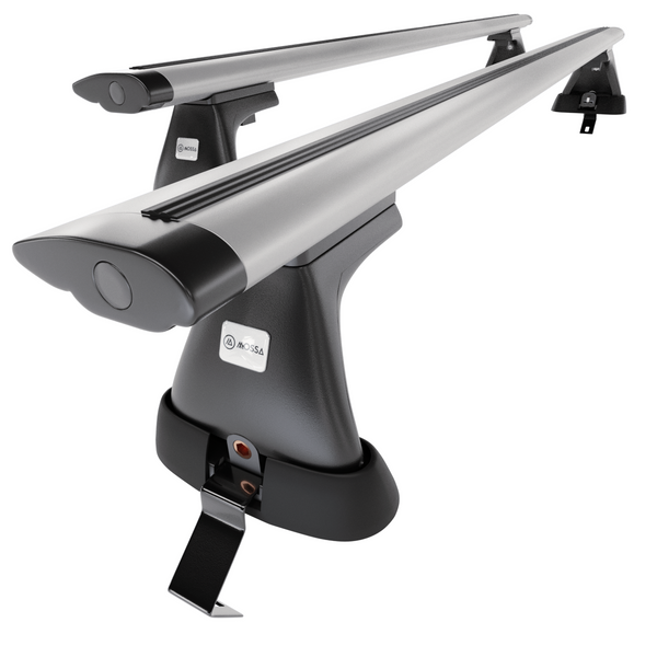 Aluminium-Dachträger für Ford Mondeo mk IV (2007-2014) - silbern Dachträger Dachgepäckträger - ohne Montagelemente