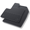 Gummifußmatten Auto für Peugeot Partner III (2018-....) - Gummimatten Gummi Fußmatten - schwarze