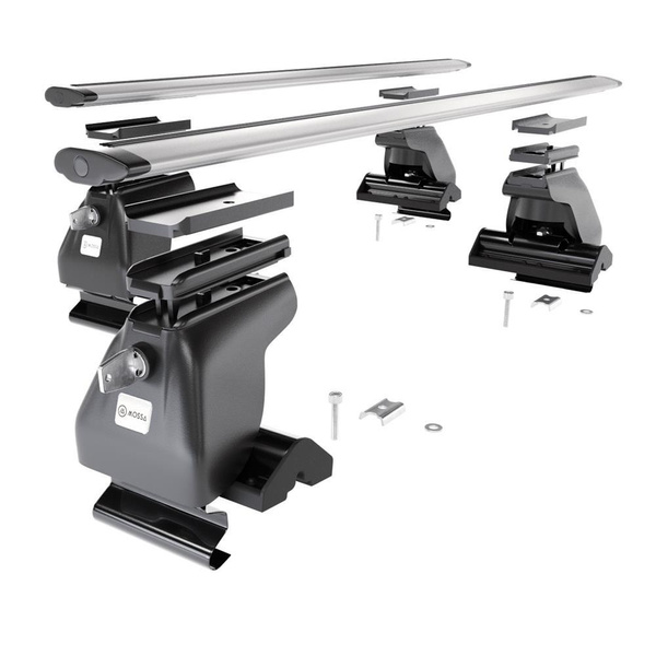 Aluminium-Dachträger für Ssangyong Musso (1993-2005) - silbern Dachträger Dachgepäckträger - ohne Montagelemente