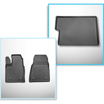 Set Kofferraumschale und angepasste Autoteppiche TPE für: Ford Tourneo Custom L2