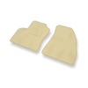 Fußmatten Auto für Fiat Fiorino IV Van (2008-2011) - Premium Velours beige Automatten Autoteppiche