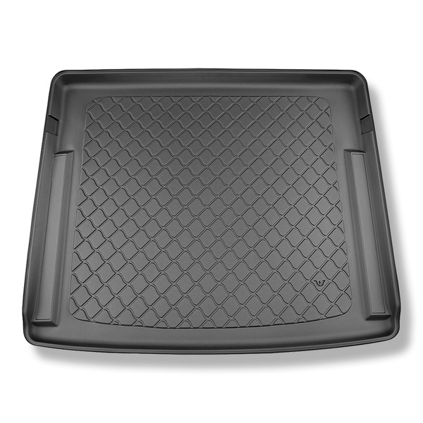 Kofferraumwanne für Nissan Ariya SUV (09.2022-....) - Kofferraummatte rutschfest Schutzmatte - obere Ladefläche; Varioboden im hoechsten Ebene; auch für Modelle mit Schienen