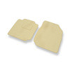 Fußmatten Auto für Nissan Micra III Hatchback, Cabriolet (2002-2010) - Premium Velours beige Automatten Autoteppiche