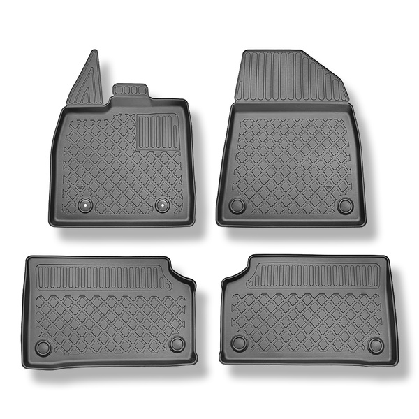 TPE Fußmatten Auto für BYD Dolphin Hatchback (10.2023-....) - schwarz Automatten Autoteppiche