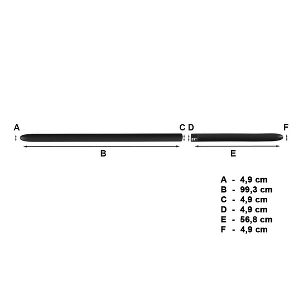 Schwarze Auto Seitenschutzleisten Subaru Forester SUV (2008-2010)