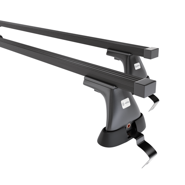 Stahl-Dachträger für Fiat Grande Punto (2005-2010) - schwarz Dachträger Dachgepäckträger - ohne Montagelemente