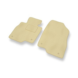 Fußmatten Auto für Mazda 6 III Kombi, Limousine (2012-....) - Premium Velours beige Automatten Autoteppiche